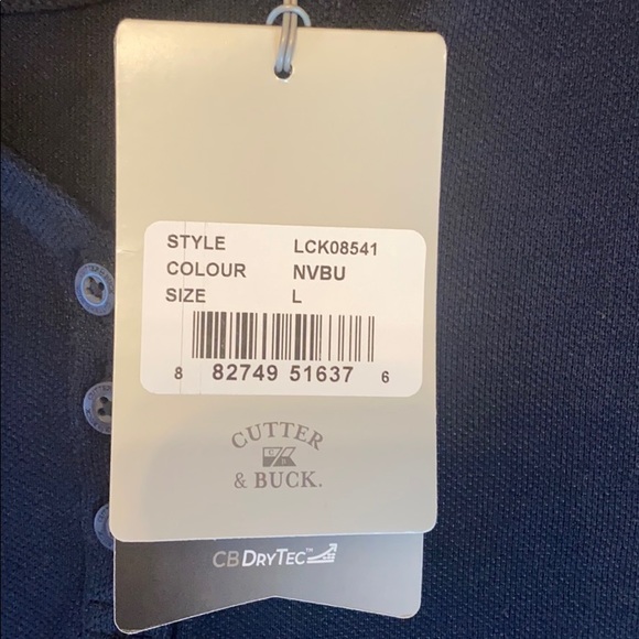 NWT - Cutter & Buck ladies navy blue polo shirt - Picture 4 of 6